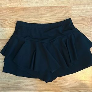 Black Ruffle Skort